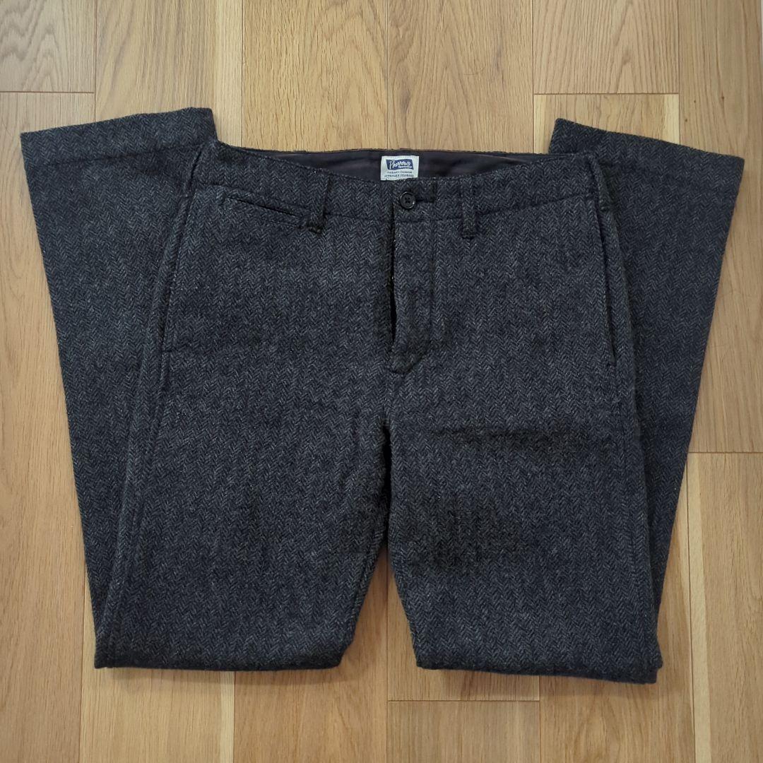 フェローズ PHERROW’S ウール パンツ スラックス ヘリンボーン w30