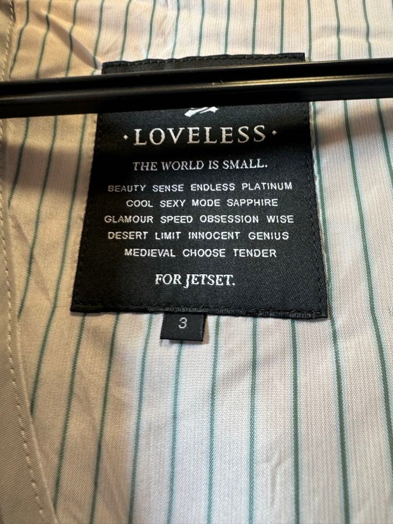 LOVELESS ラブレス　テーラードジャケット パンツ ブルー　青