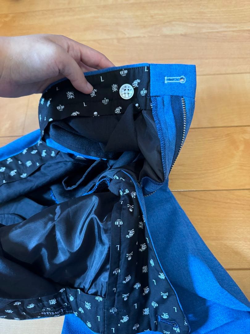 LOVELESS ラブレス　テーラードジャケット パンツ ブルー　青