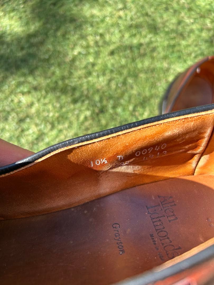 アレンエドモンズ　コードバン　タッセルローファー　10.5 D GRAYSON