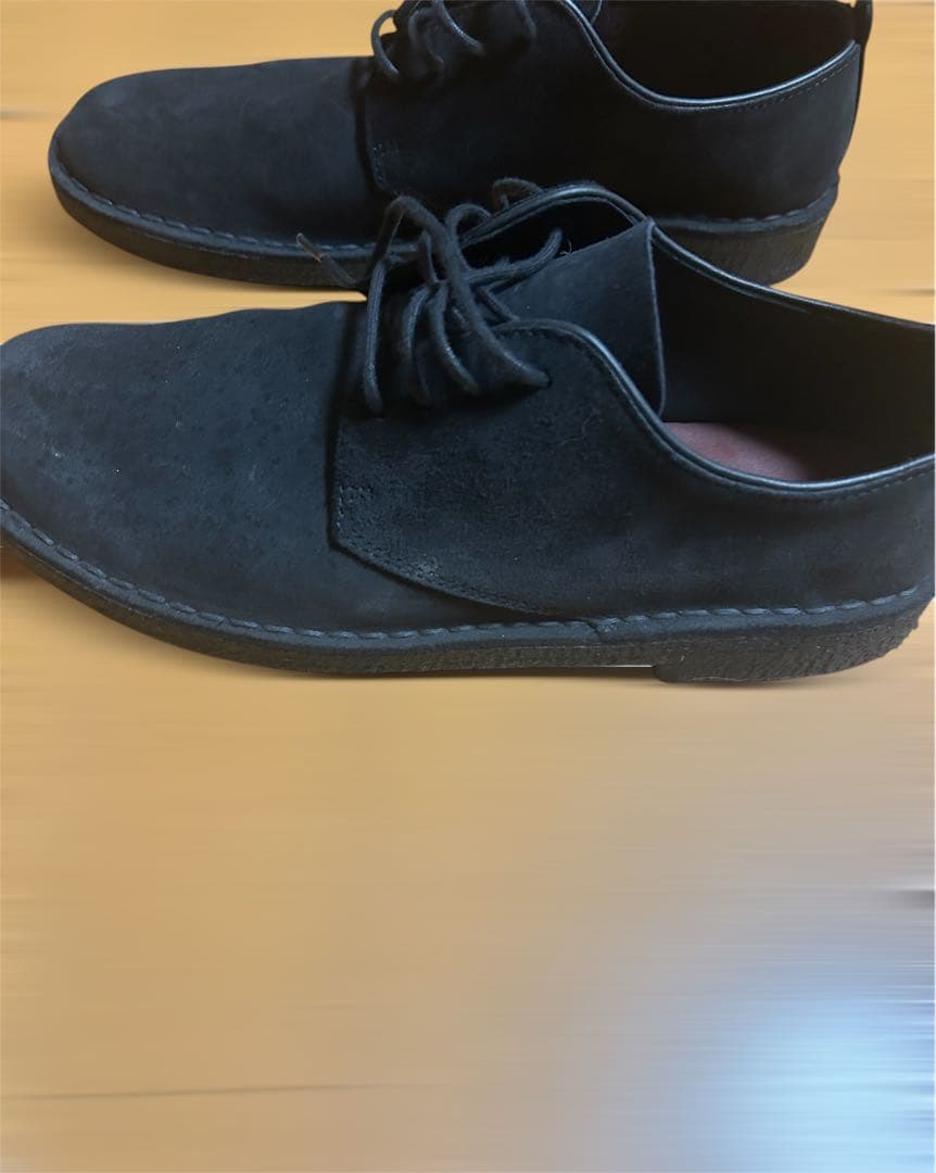 CLARKS ブラック ワラビーシューズ