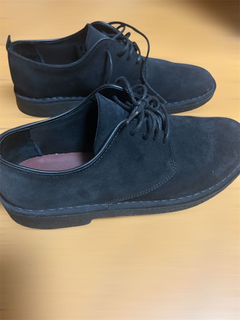 CLARKS ブラック ワラビーシューズ