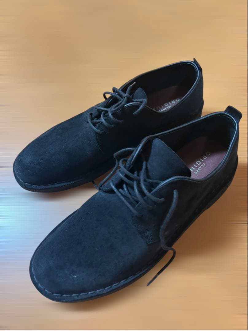 CLARKS ブラック ワラビーシューズ