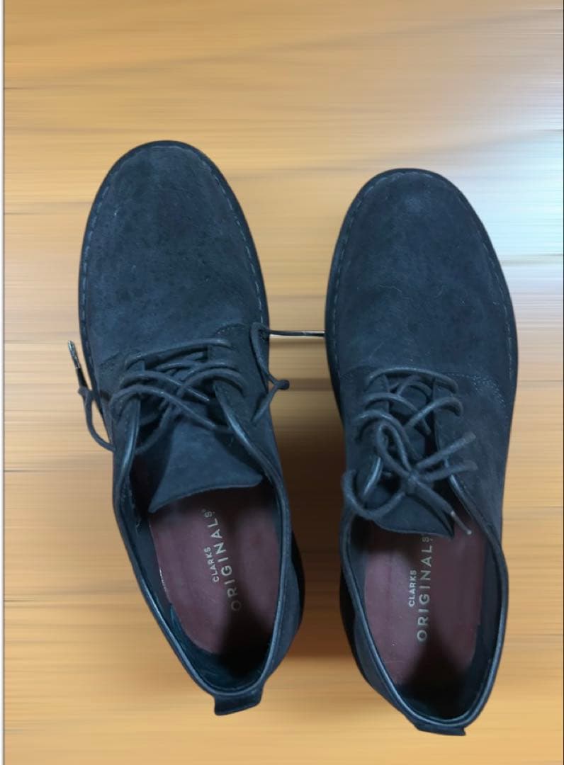CLARKS ブラック ワラビーシューズ