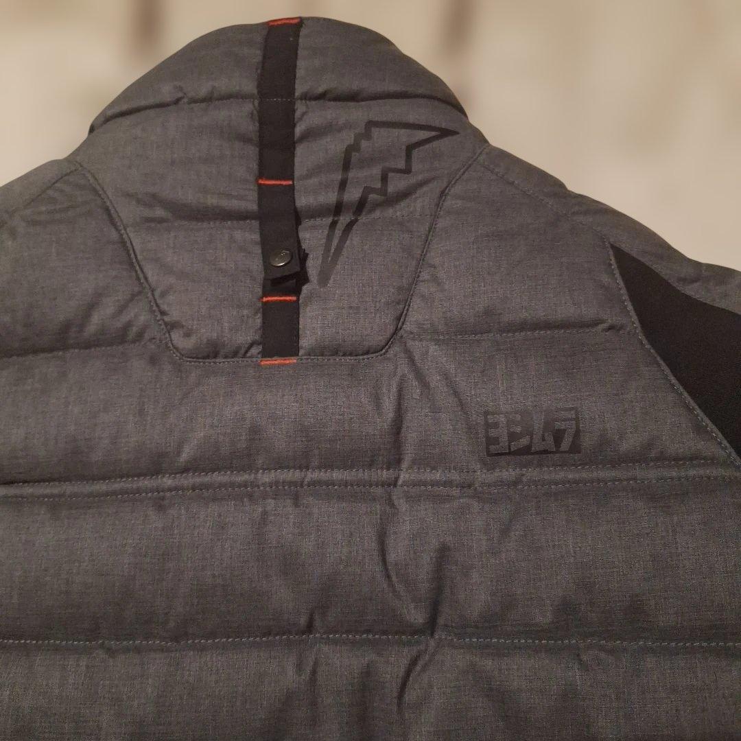 POP YOSHIMURA ダウンジャケット グレー/ブラック