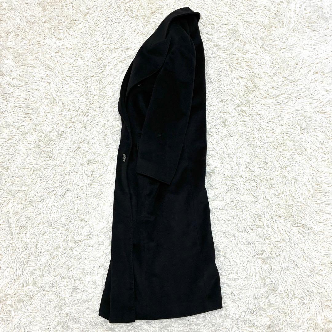 美品・最高級 マックスマーラ ロングコート カシミヤ100% レディース L 黒