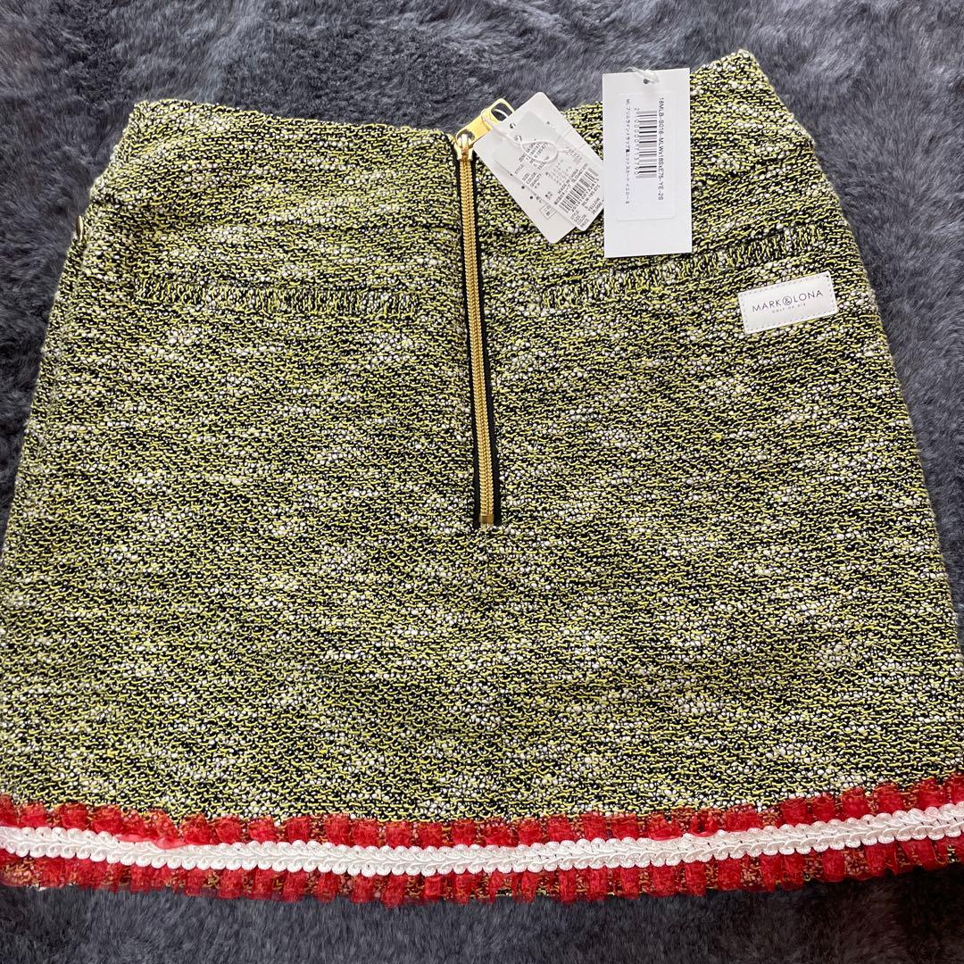 新品未使用　MARK&LONA ゴルフスカート　S イエロー
