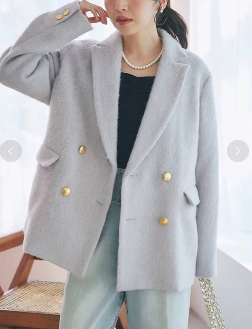 【新品】ラブティックボンボン ヘアリーシャギージャケット コート