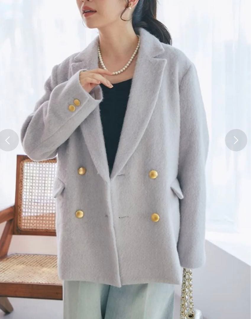 【新品】ラブティックボンボン ヘアリーシャギージャケット コート