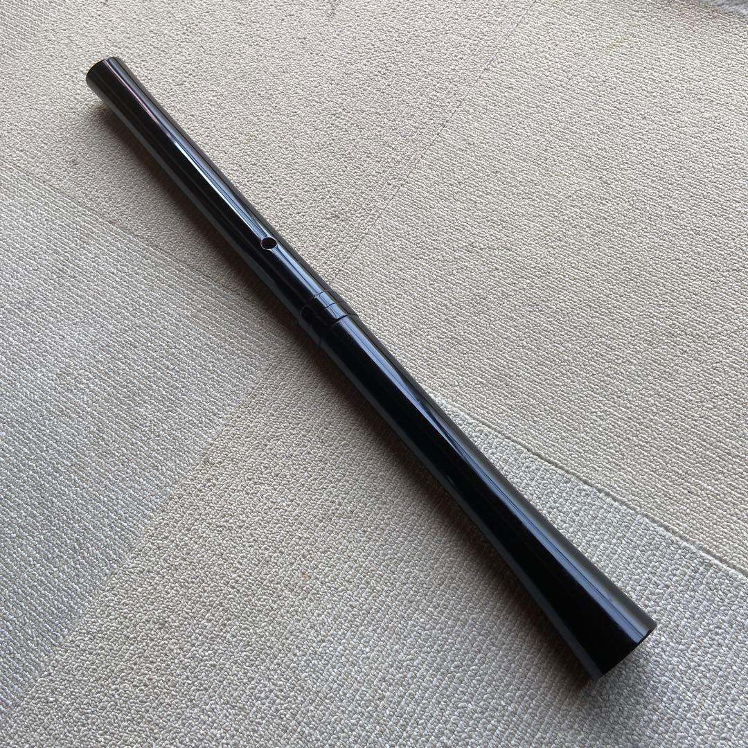 229 黒い尺八 ニ尺管　五音孔 三角形開口部