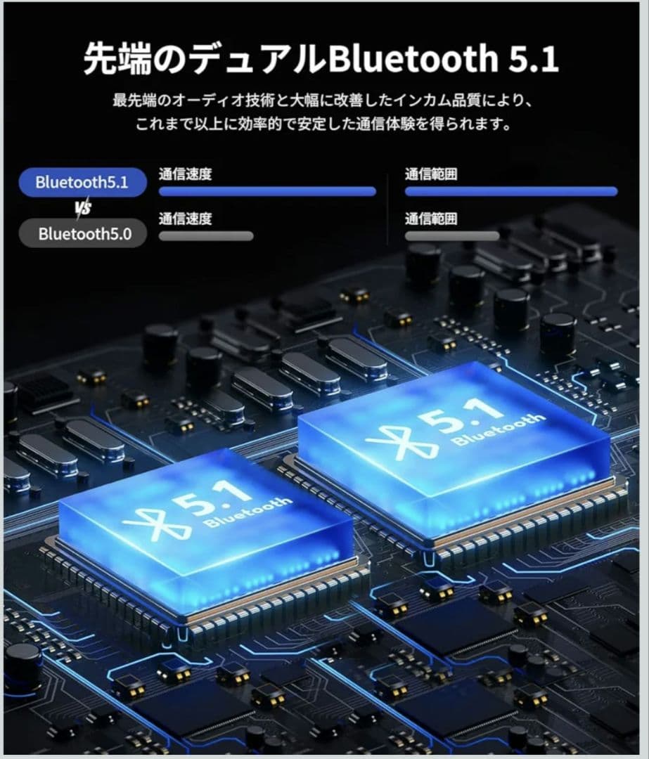 JESIMAIK バイク用インカム Bluetooth 5.1