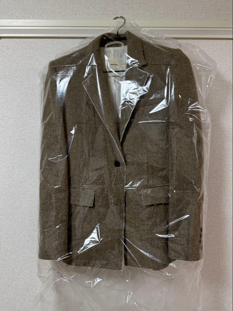 【美品】TODAYFUL CUTOFF WOOL JACKET 36 Olive