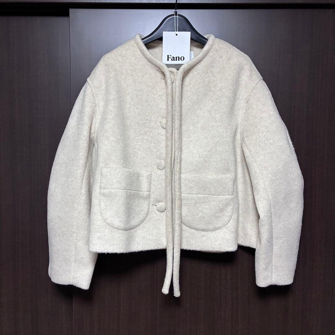 Fano Studios ノーカラージャケット　リボンタイ