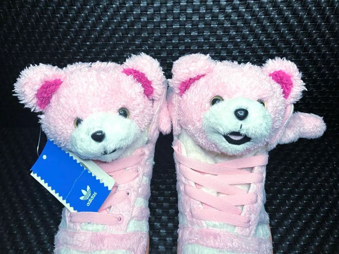 アディダス adidas ジェレミー・スコット ハイカット　クマ　ピンク