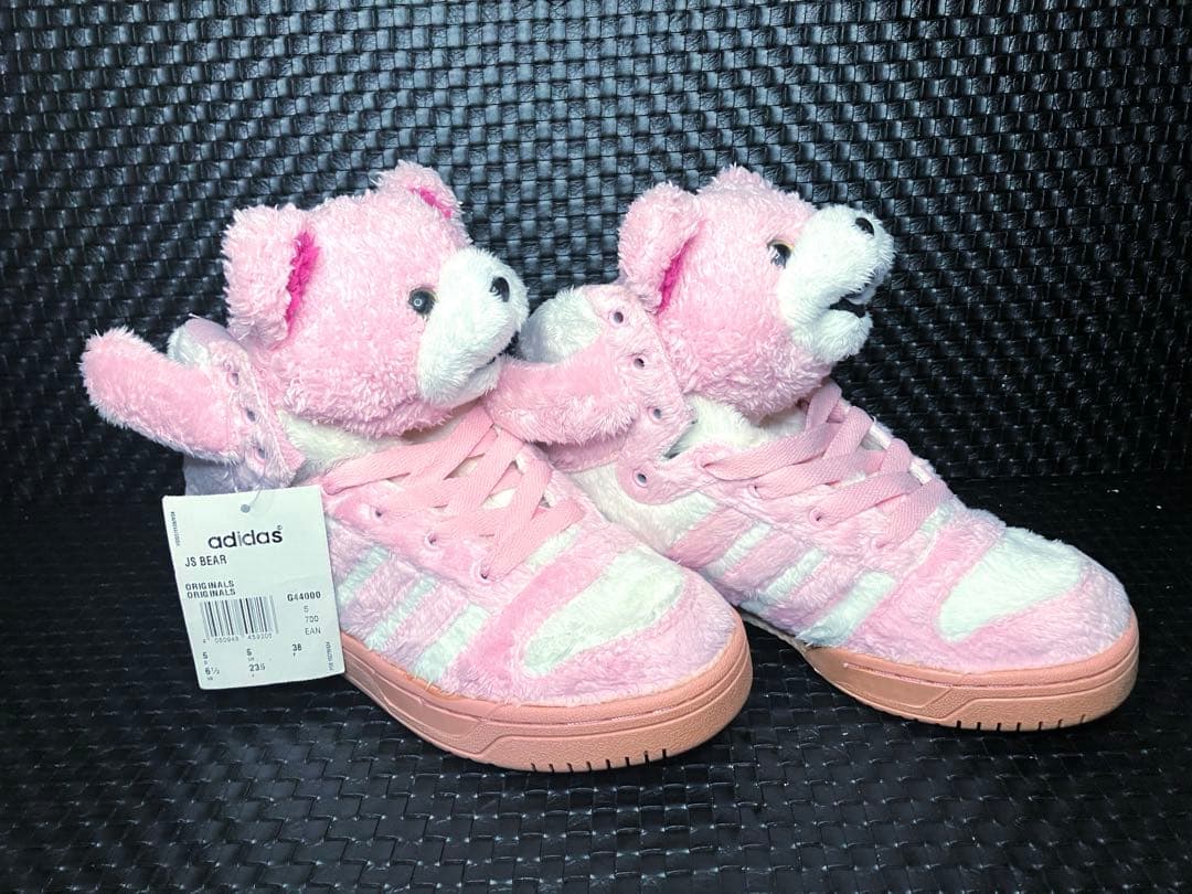 アディダス adidas ジェレミー・スコット ハイカット　クマ　ピンク