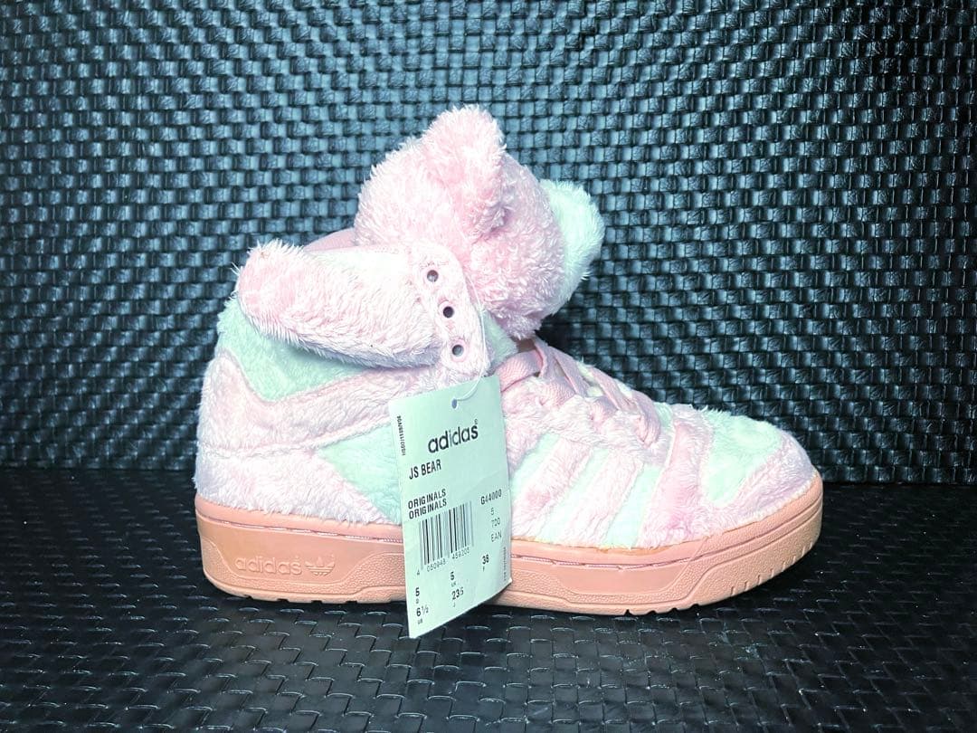 アディダス adidas ジェレミー・スコット ハイカット　クマ　ピンク