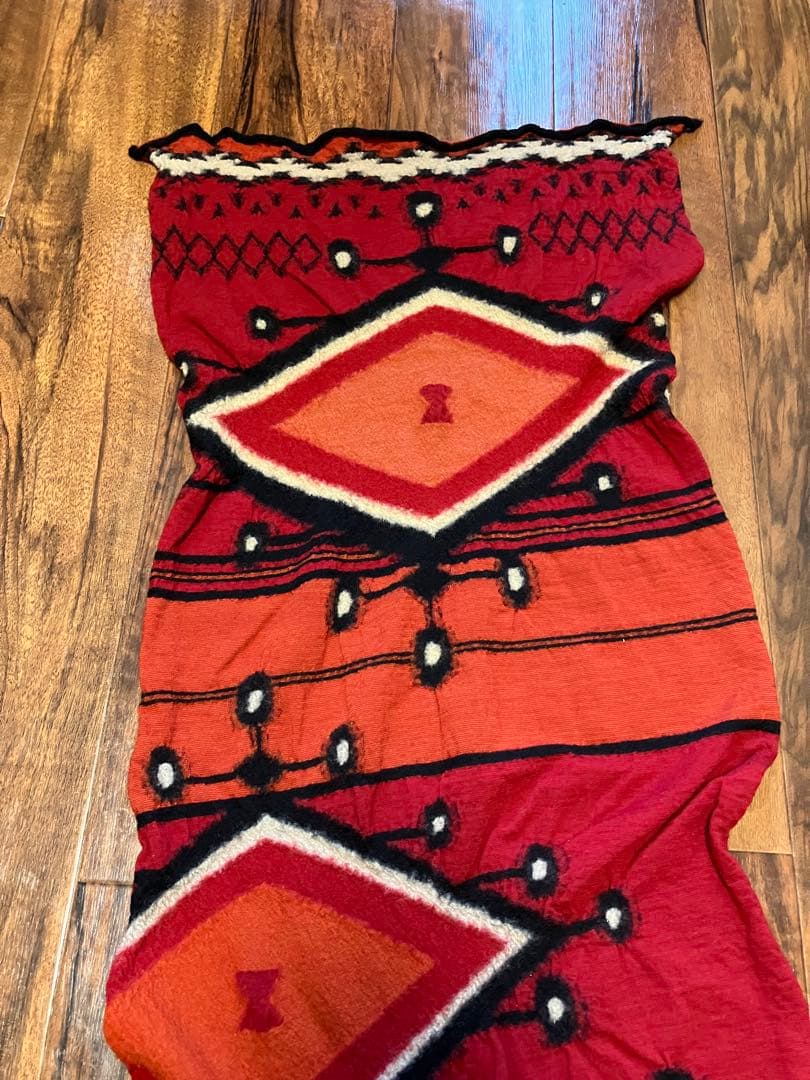 【美品】キャピタル　KAPITAL. 縮絨ウールマフラー　ナバホ柄