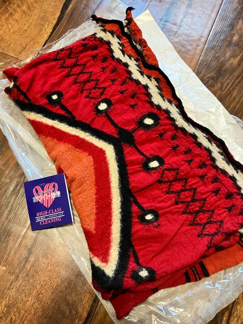 【美品】キャピタル　KAPITAL. 縮絨ウールマフラー　ナバホ柄