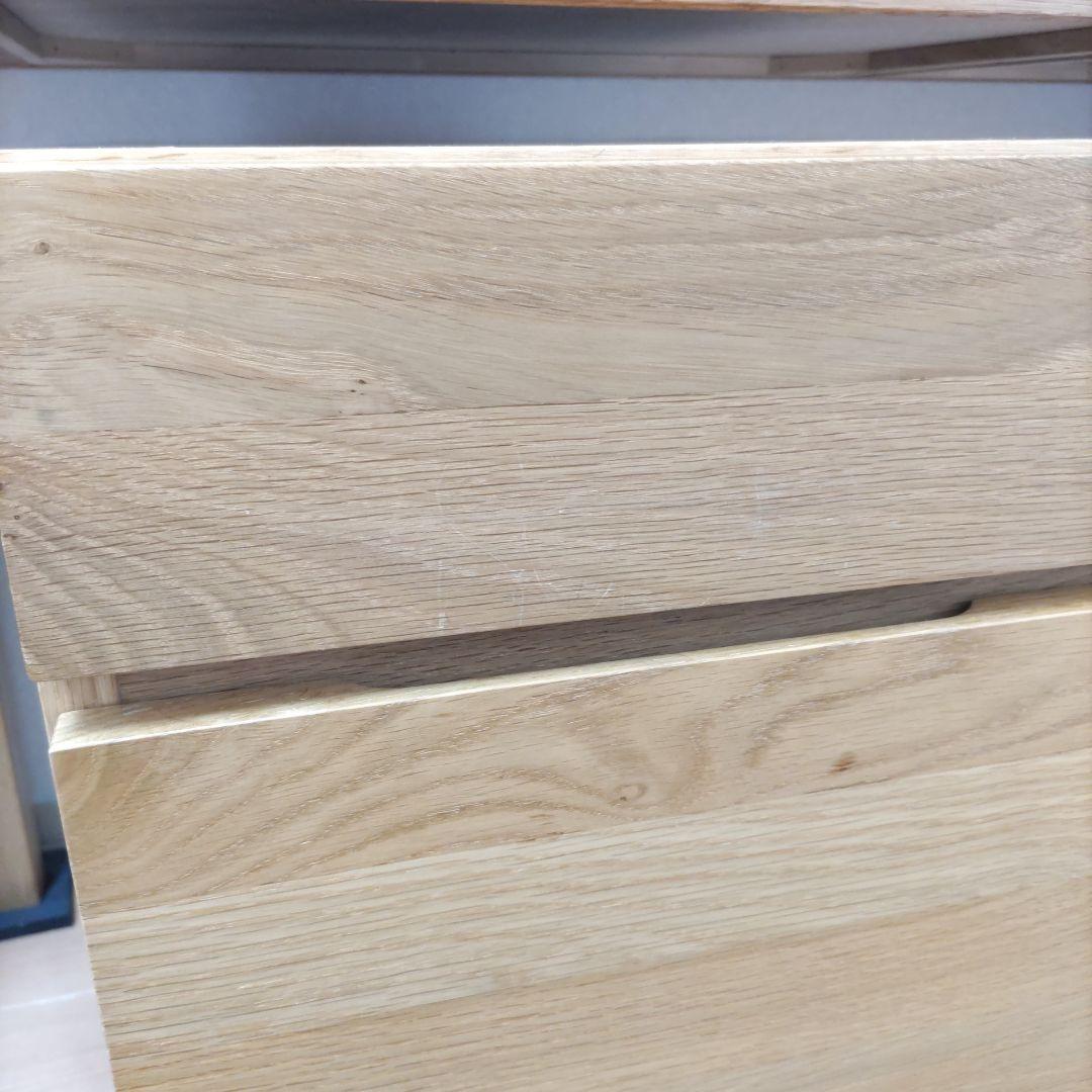 ゲーム卒、骨董品捨てる　無印良品　オーク材　キャビネット