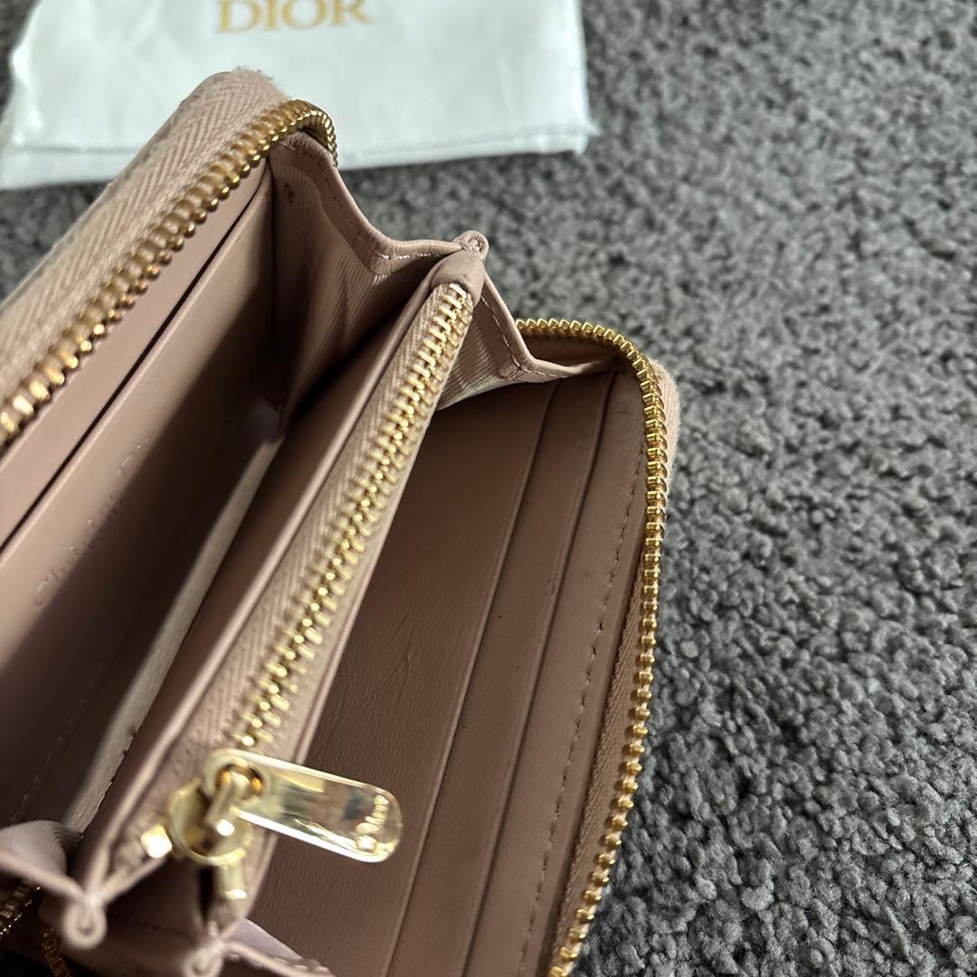Dior ミニ財布　ピンク　ハート