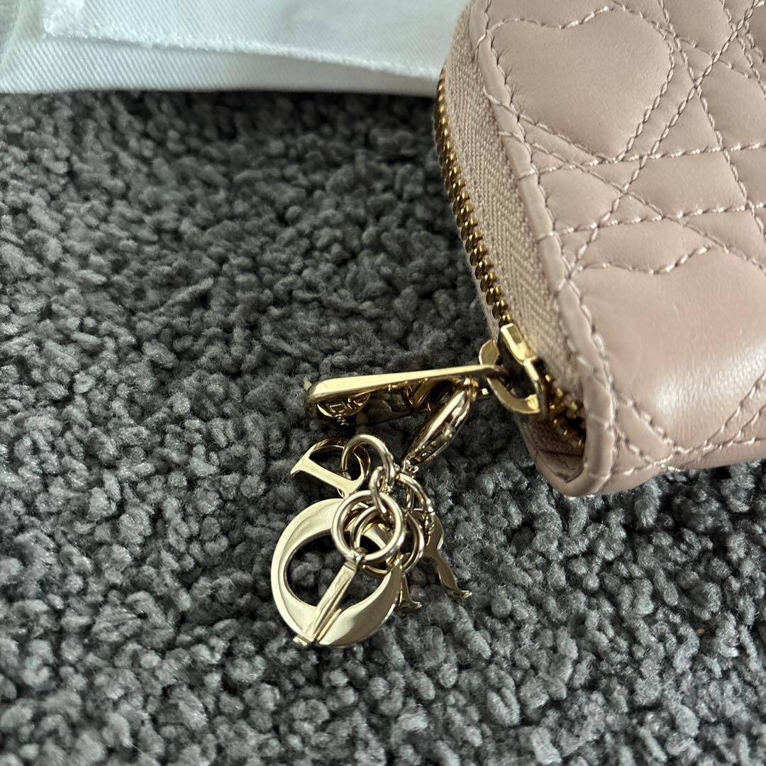 Dior ミニ財布　ピンク　ハート