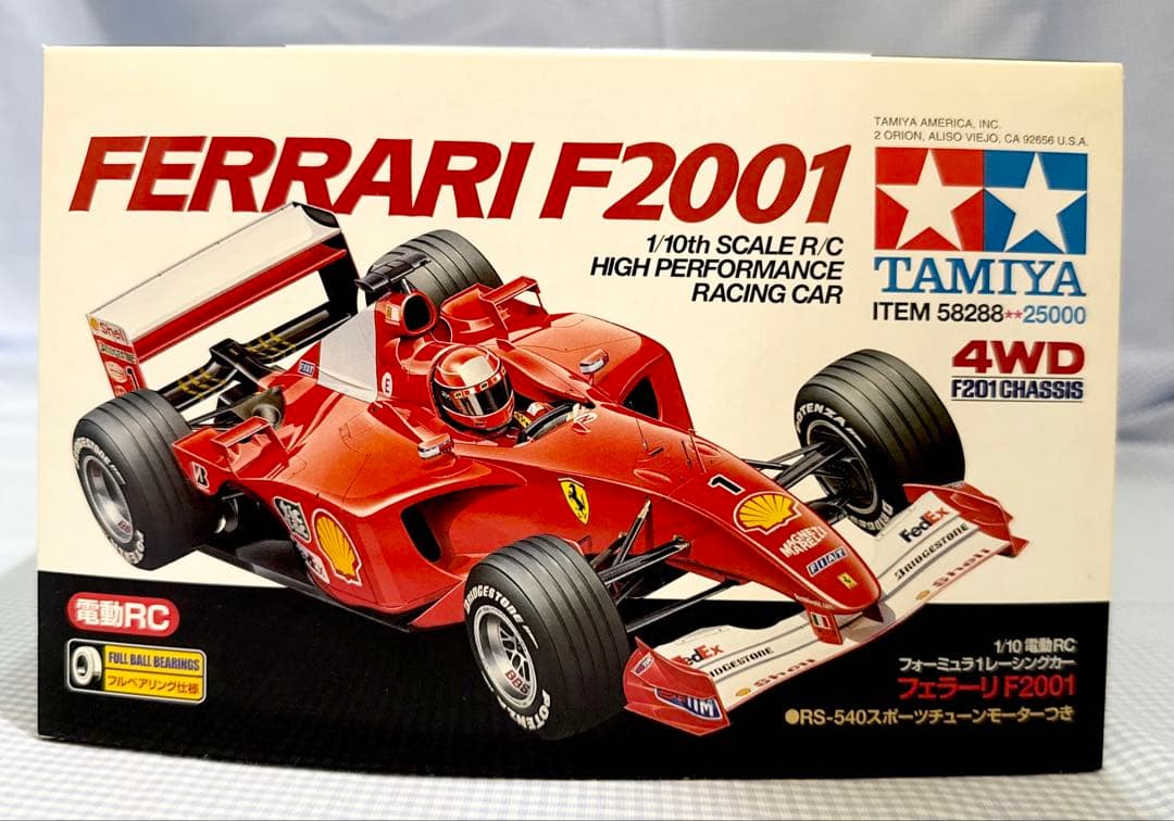 【未組み立て】タミヤ◆フェラーリF2001 1/10スケール 4WD 1/10