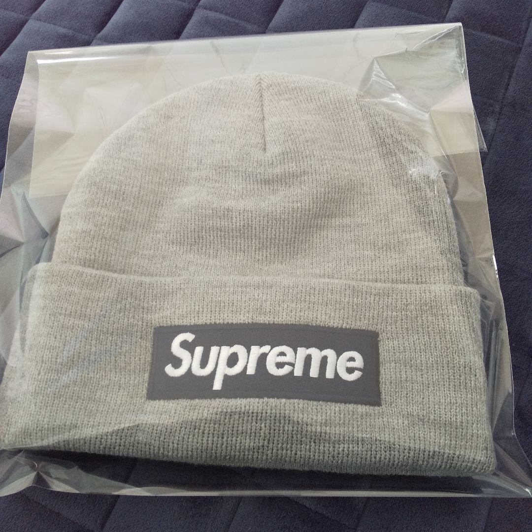 は*ー様 Supreme×ニューエラ ビーニー25FW 最新グレーBOXLogo