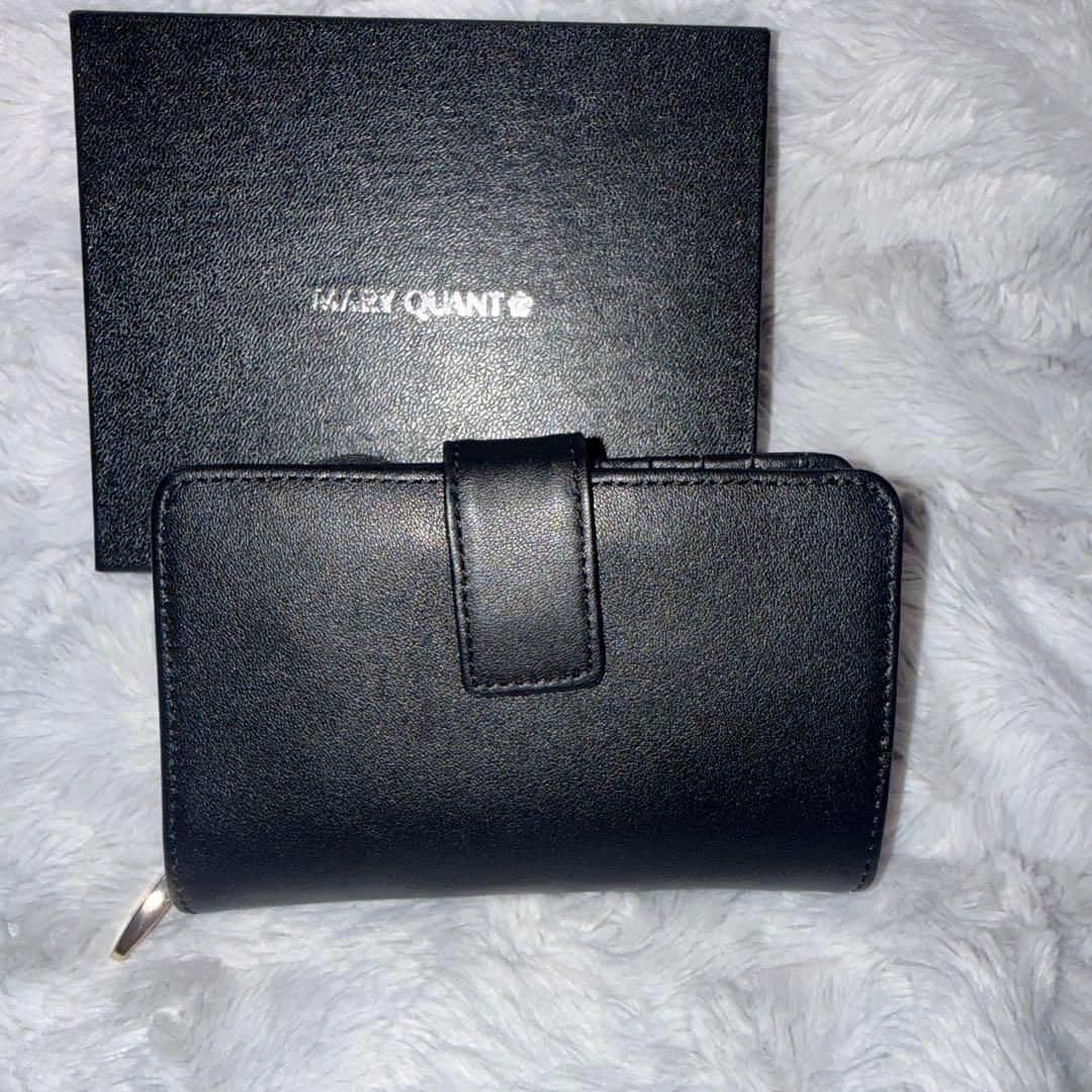 MARY QUANT ブラック二つ折り財布