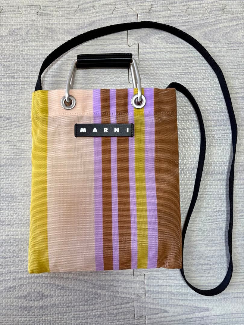 バッグ MARNI MARKET STRIPE MINI SHOULDER BAG