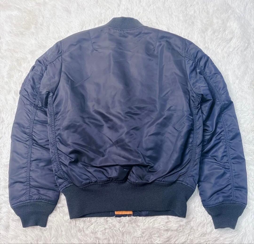 アルファ フライトジャケットma-1 ネイビー リバーシブル 短丈 中綿MA-1