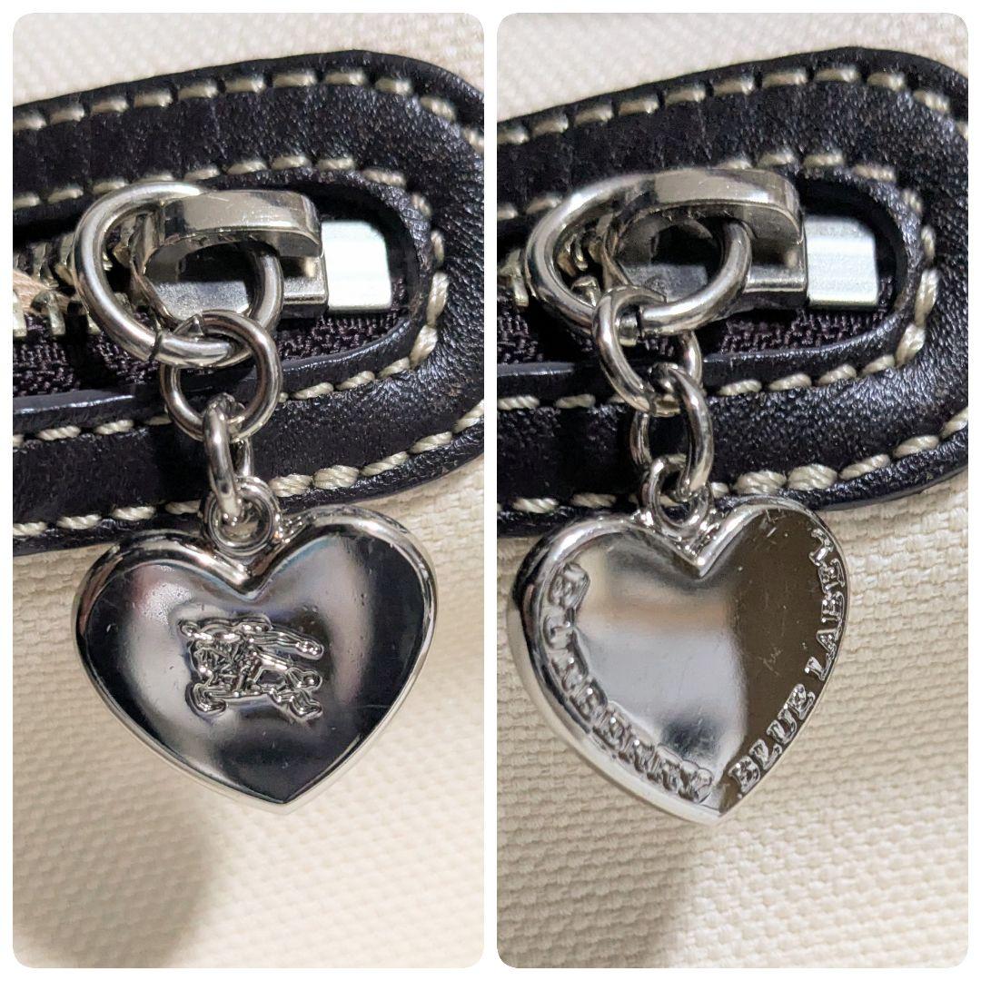 美品★バーバリーブルーレーベル 2way キャンバス レザー ショルダーバッグ