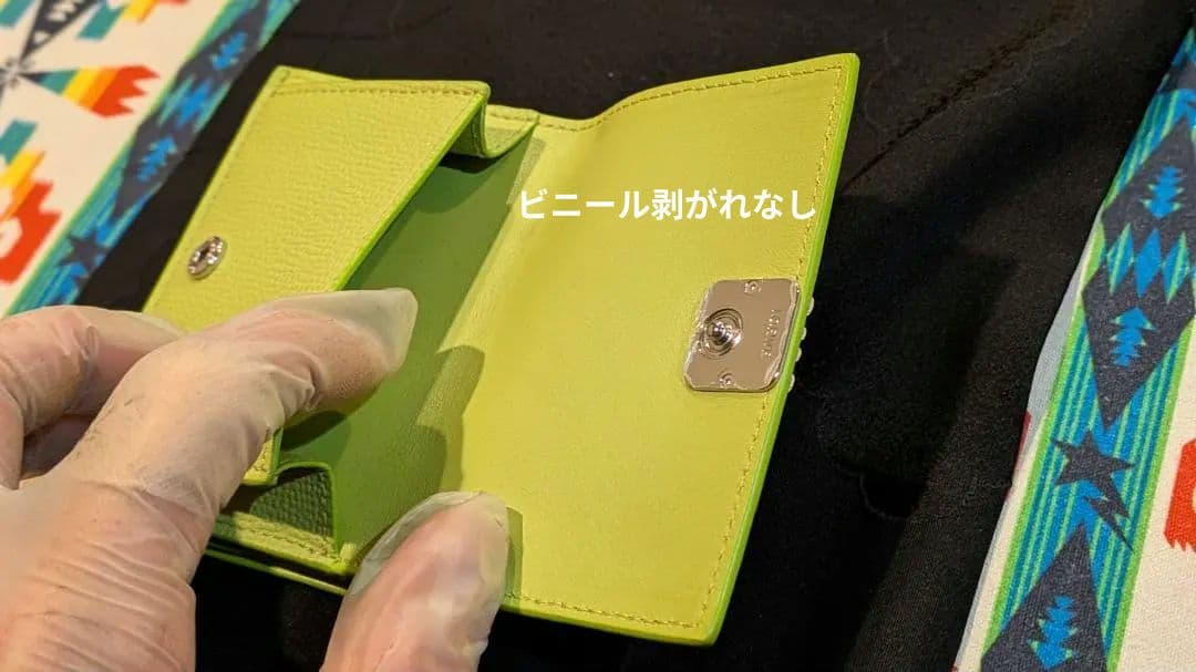 【明日消去】極美品 ロエベ アナグラム 8cc ウォレット 三つ折り財布