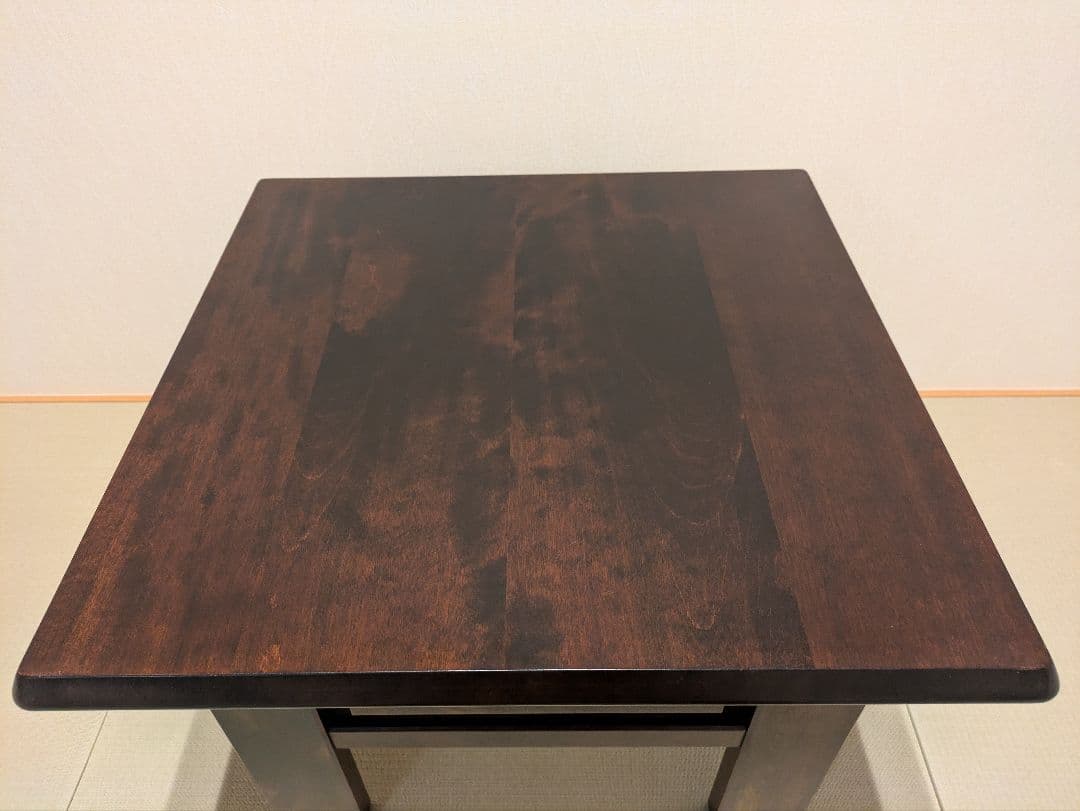 【北海道民芸家具】 北民 サイドテーブル コーヒーテーブル 無垢材 ミズメザクラ