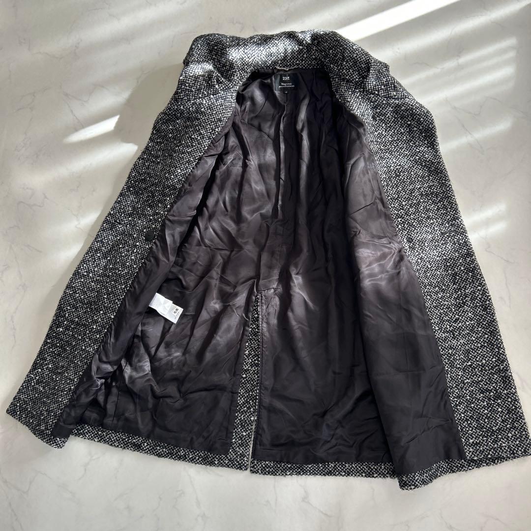 【極美品】23区　ウールロングコート　アルパカ、モヘヤ、アンゴラ混　サイズ40