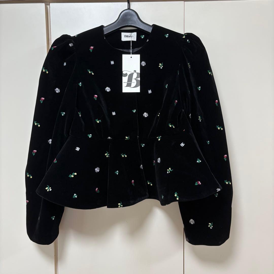 タグ付き新品 bibiy B. STARRY PEPURAMU CARDIGAN