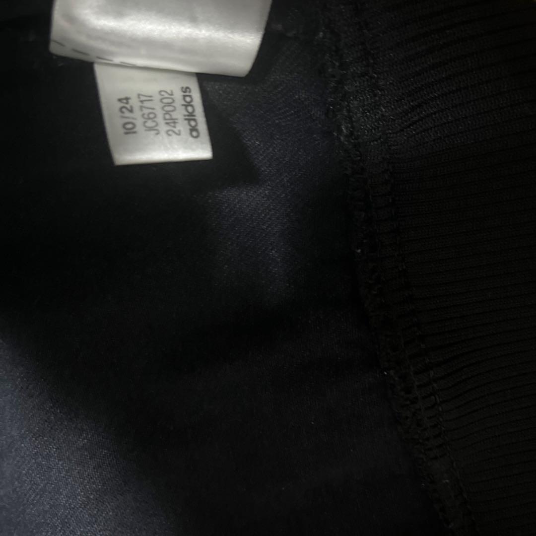 adidas ブラック ジップアップジャージ M デニム素材