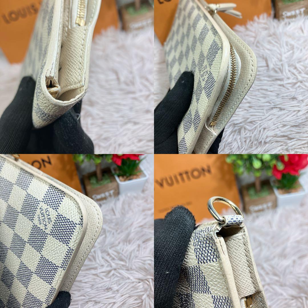 極美品 ルイヴィトン ダミエ アズール ポルトフォイユ アンソリット 長財布