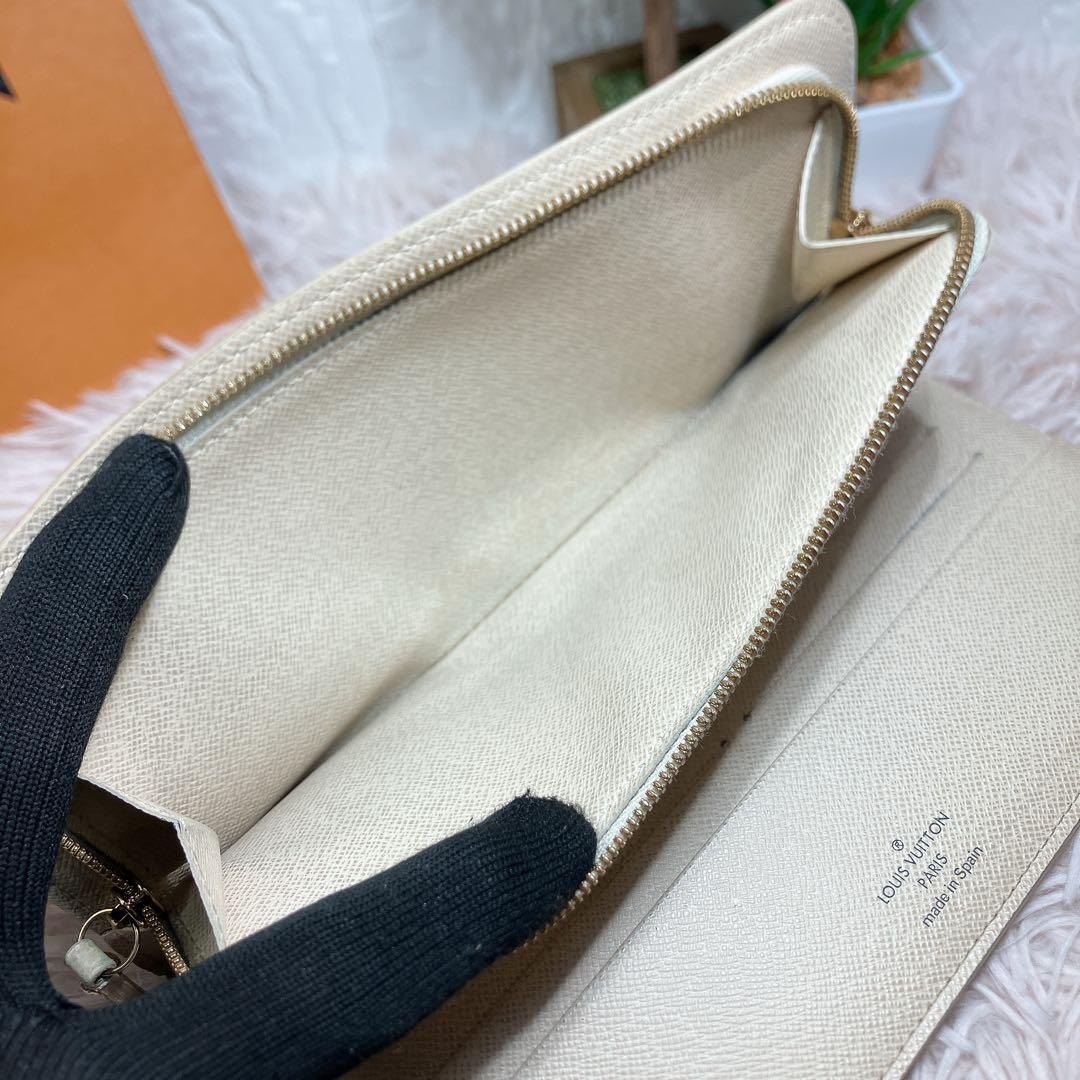 極美品 ルイヴィトン ダミエ アズール ポルトフォイユ アンソリット 長財布