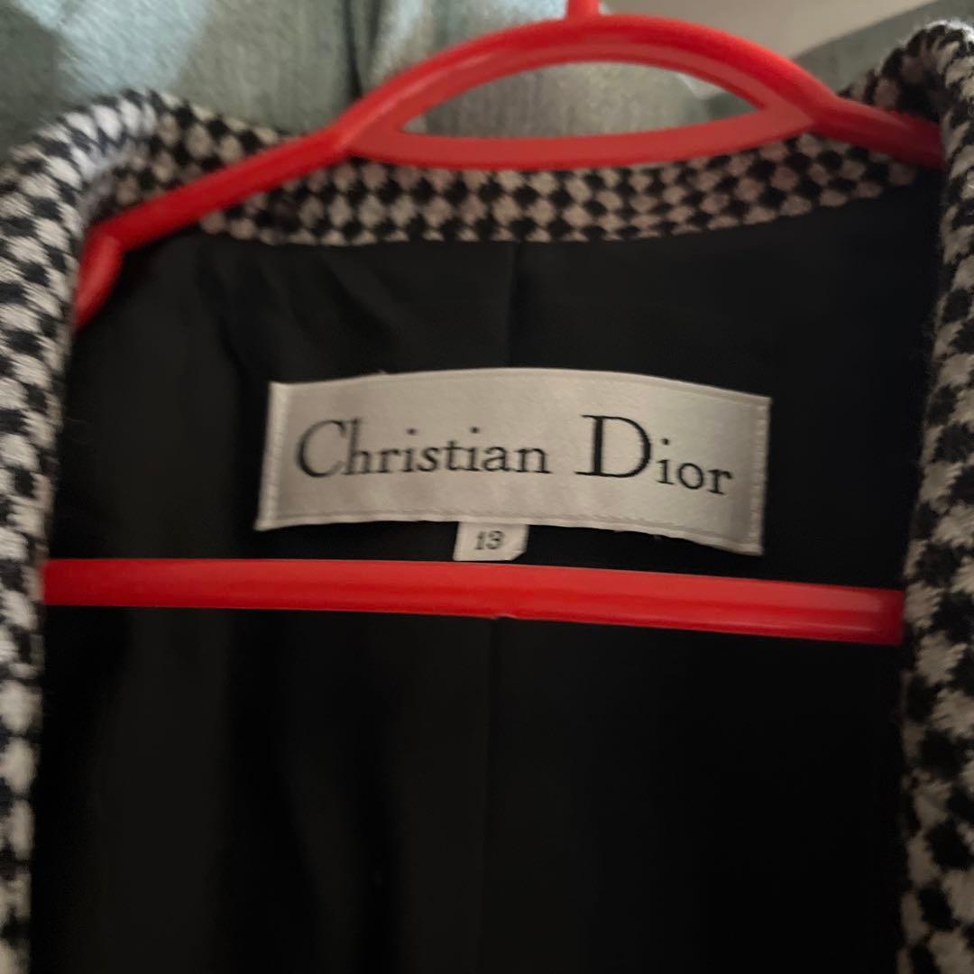 Christian Dior 千鳥紋テーラードジャケット厚手