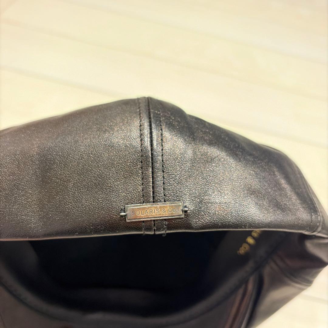 SOLARIS & CO. ブラックキャスケット