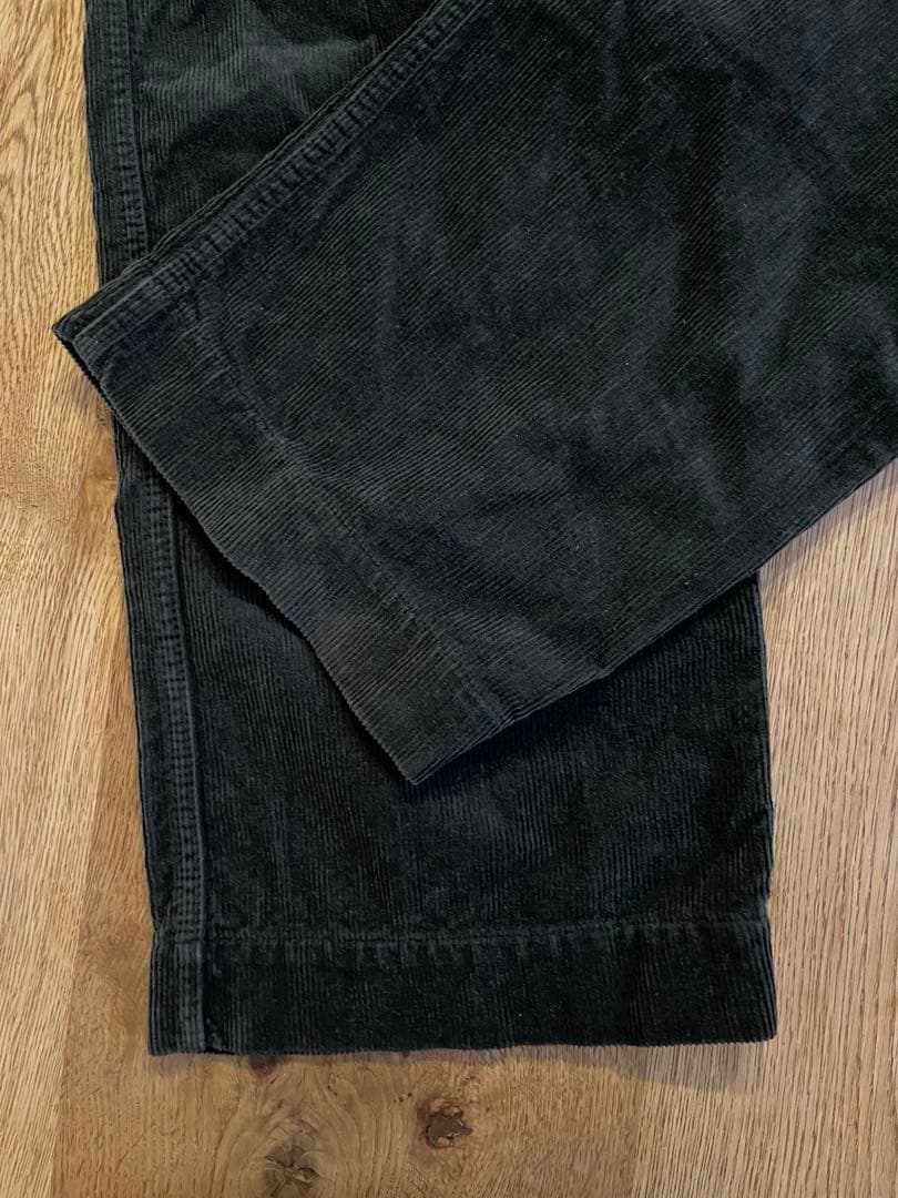 コムデギャルソンシャツ　パンツ　コーデュロイ　ブラック　製品洗い　アーカイブ