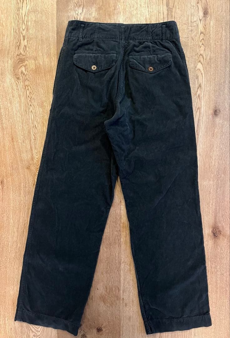 コムデギャルソンシャツ　パンツ　コーデュロイ　ブラック　製品洗い　アーカイブ