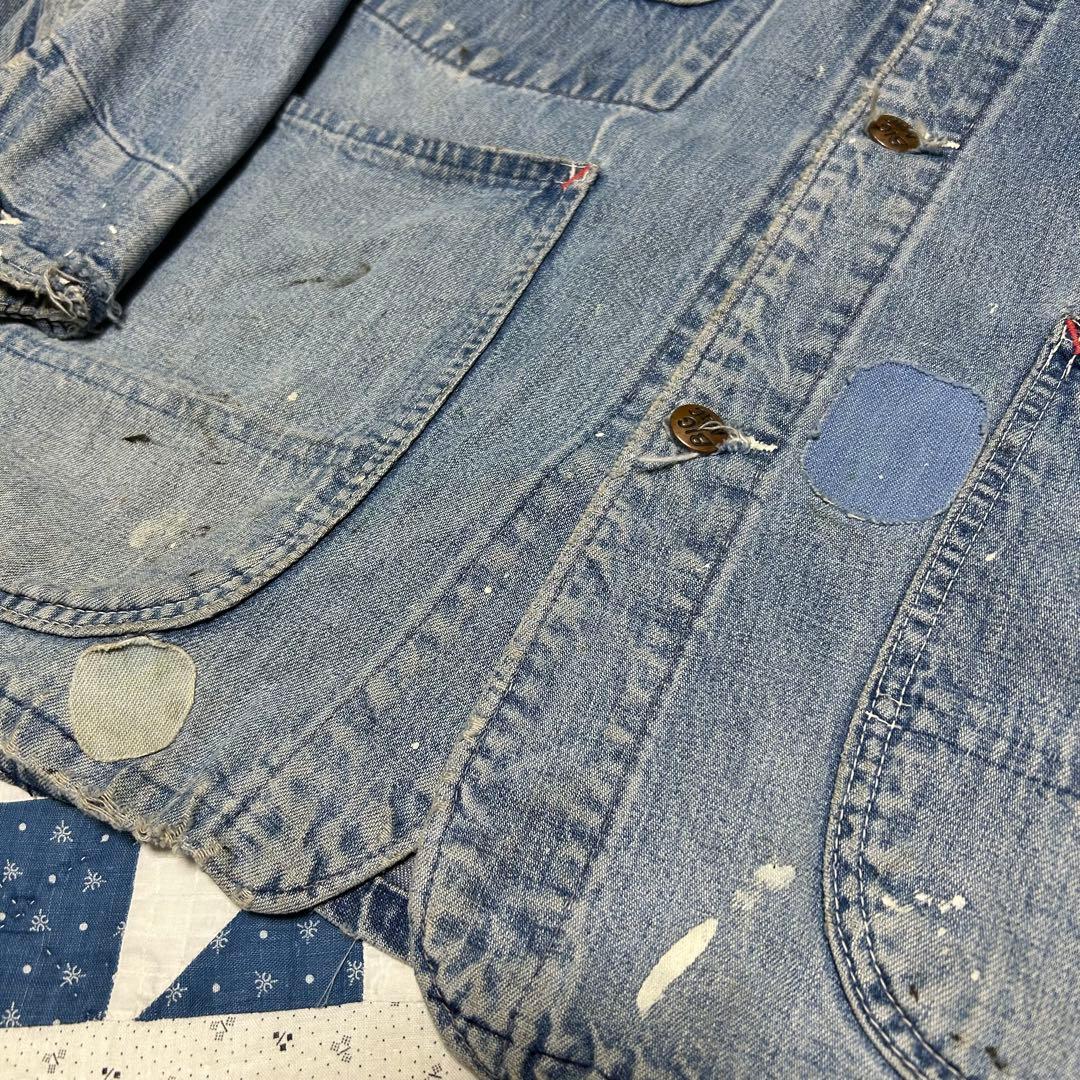 コーヒー 60s BIG MAC DENIM COVERALL 40相当