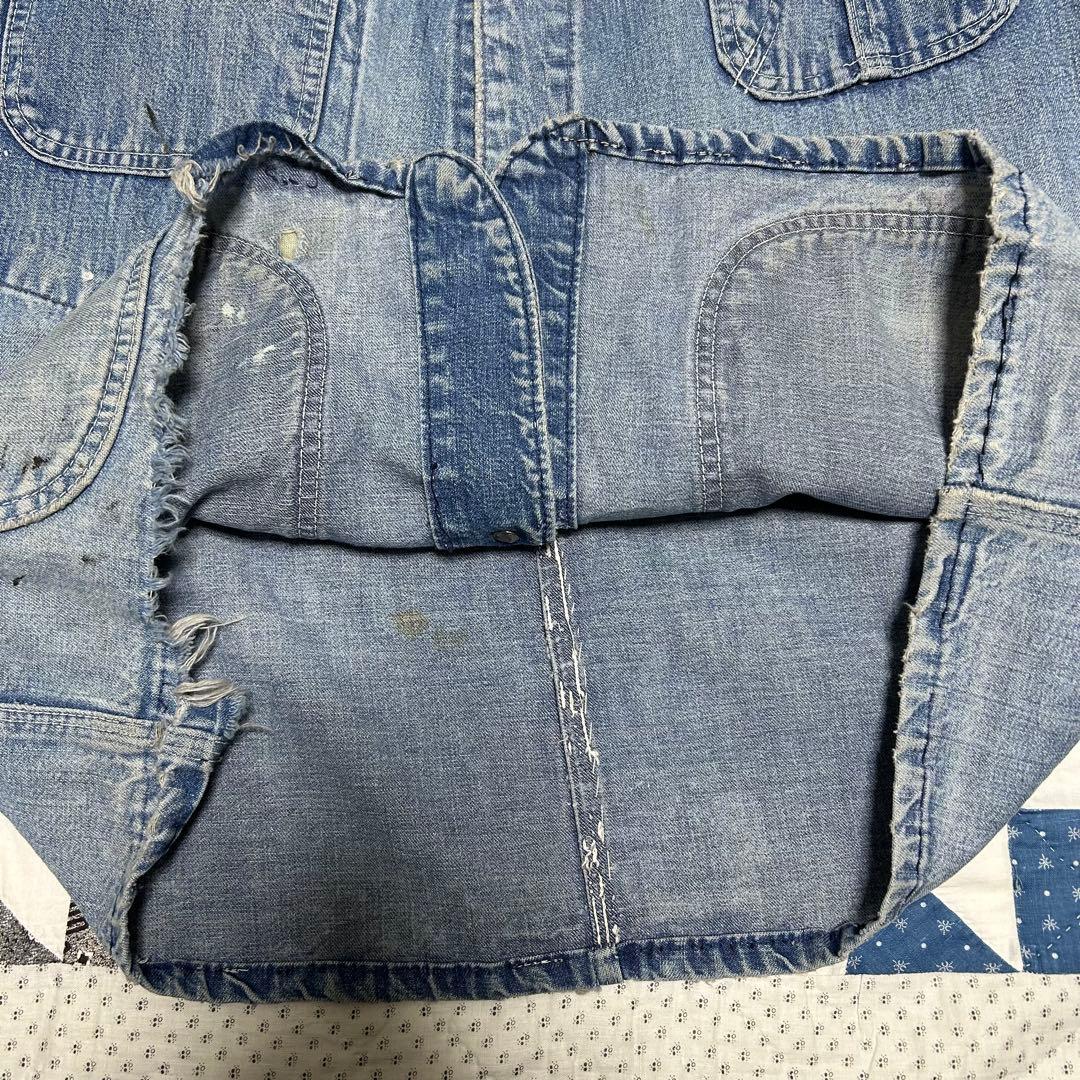 コーヒー 60s BIG MAC DENIM COVERALL 40相当
