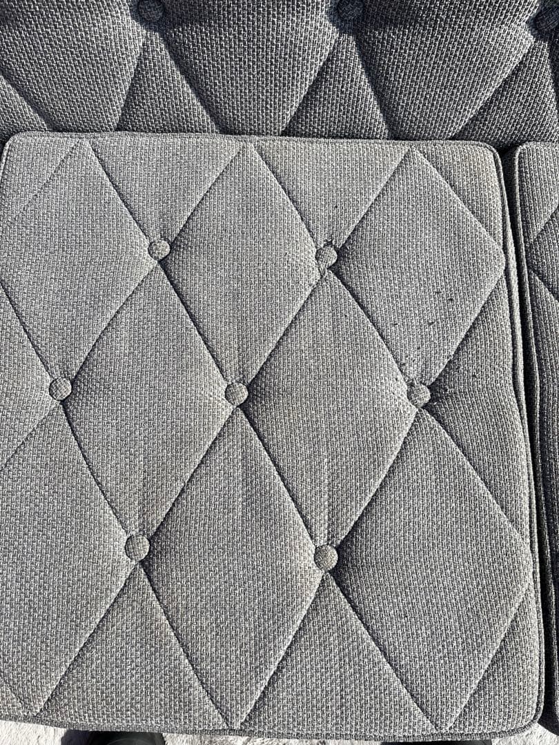 カリモク60 3P ロビーチェア　ミストグレー中古品