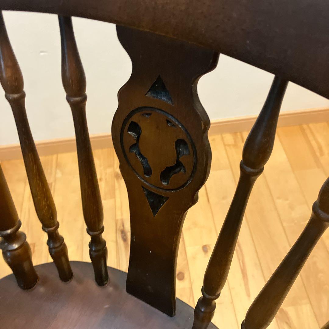 飛騨産業　キツツキ　ビンテージ　木製の椅子　ウィンザーチェア