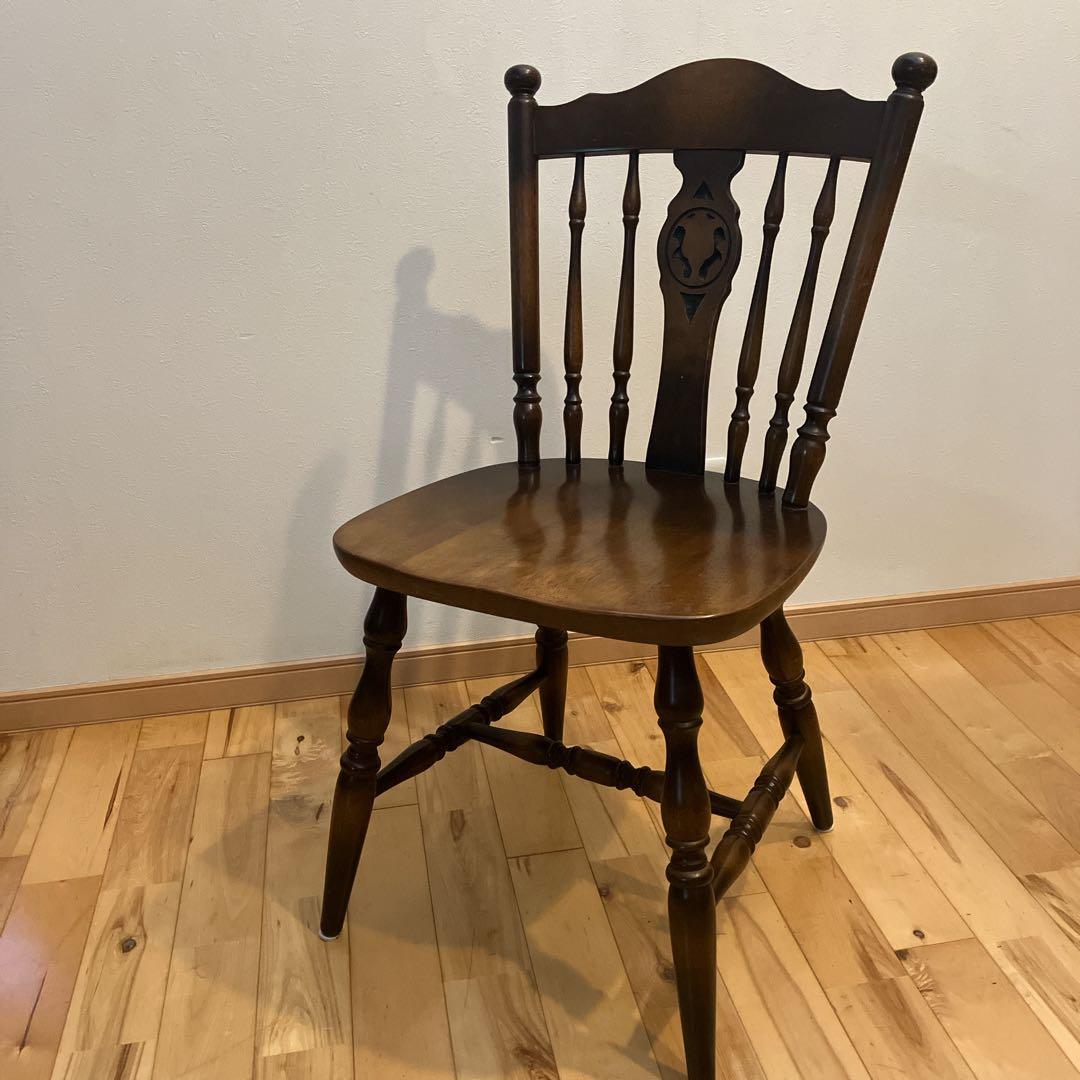 飛騨産業　キツツキ　ビンテージ　木製の椅子　ウィンザーチェア