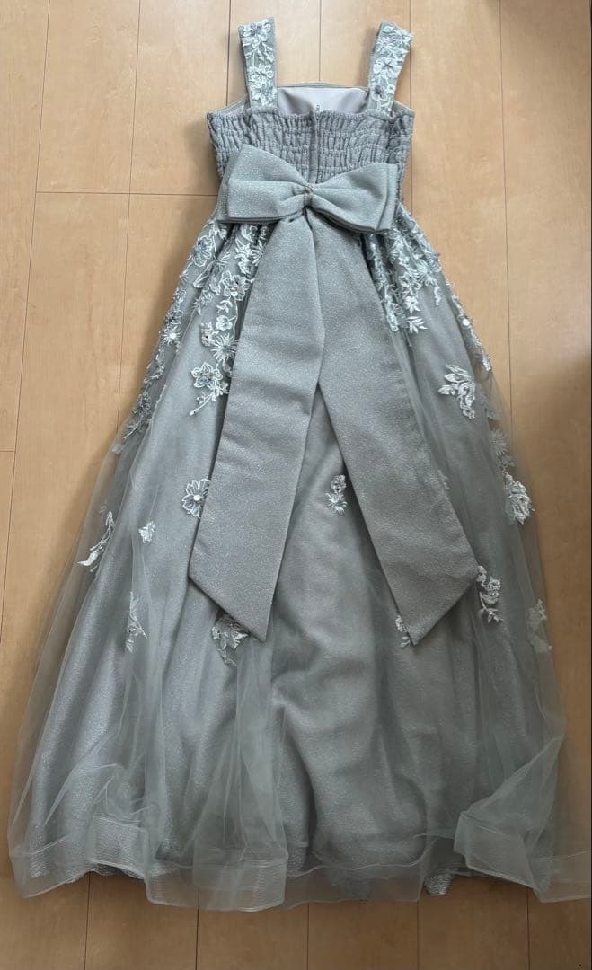 ☆美品！［ツイード］ドレス　シルバー　演奏会、コンクールなどに☆