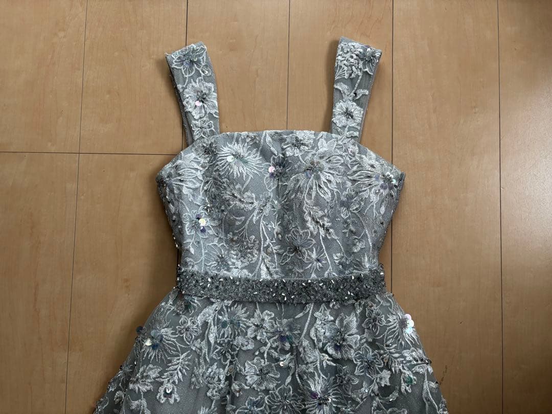☆美品！［ツイード］ドレス　シルバー　演奏会、コンクールなどに☆