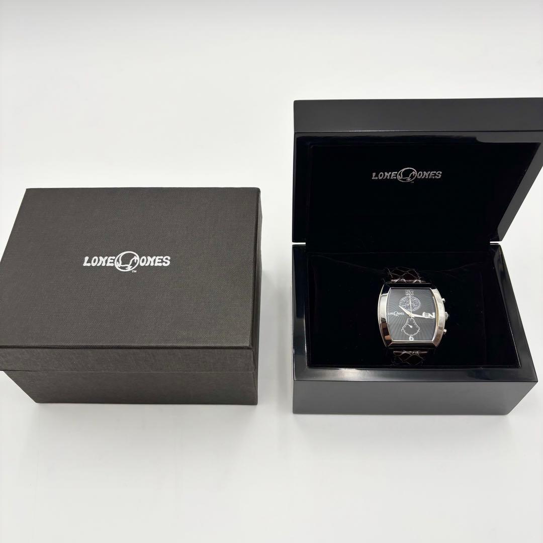 極美品 ロンワンズ 世界250本限定 ダイヤモンド オニキス クロノグラフ
